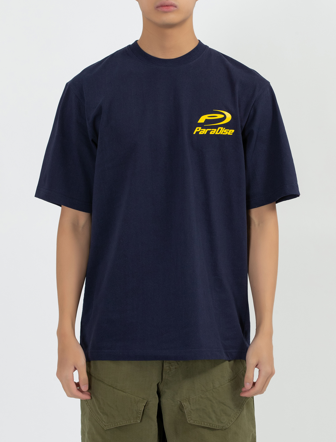 파라다이스 유스 클럽 블러 레이 티셔츠 네이비